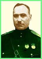 полковник Бахтизин, Ахтям Мусалимович (21.01.1897 - 16.07.1943). Командир 323-й стрелковой дивизии 11-й армии Брянского (Западного) фронта. Убит (Служебный автомобиль подорвался на мине)