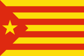 Variante de la estelada roja, usada por el PCE(i)