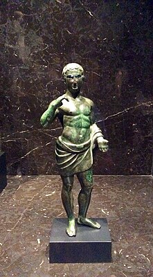 Etruscan statuette, from Italy, 3rd to 1st century BC, bronze