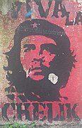 Che and Čelik pun graffiti