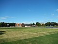 View of the campus from football field