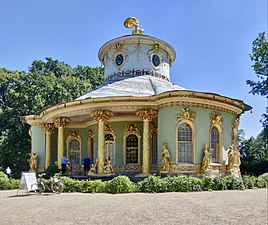 Chinese inspiration/Chinoiserie - Chinese House, Sanssouci Park, Potsdam, Germany, by Johann Gottfried Büring, 1755-1764[178]