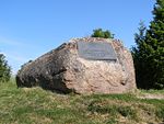 Memorial stone for Bengt Gottfried Forselius in his birthplace, Harju-Madise