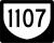 Highway 1107 marker