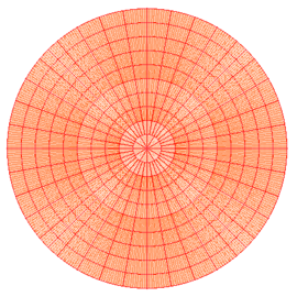 Polar coordinate paper