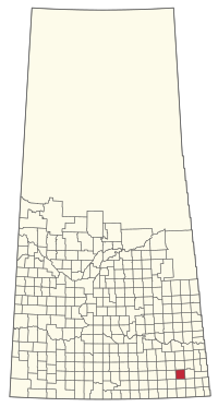 Location of the RM of Brock No. 64 in Saskatchewan