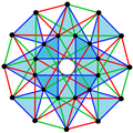 3{4}3, or , with 24 vertices and 24 3-edges shown in 3 sets of colors, one set filled[13]