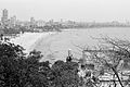 View of Girgaum Chowpatty beach from Malabar Hill.