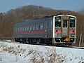 KiHa 54 524 更換轉向架後（2011年2月22日 / 釧網本線東釧路站 - 遠矢站間）