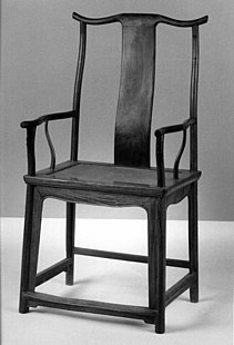 This is a yoke back chair from the Metropolitan Museum of Art.