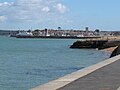 Yarmouth as seen by walking the coastal footpath from Fort Victoria