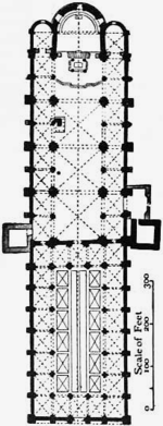 Planta de la iglesia (1911 Britannica)