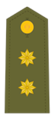 Divisa de teniente coronel del Ejército de Tierra.