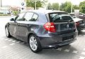 2007 BMW 1 Series rear - facelift (note the new bumpers and restyled tail lamps)