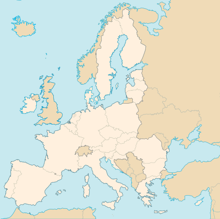 File:EU map brown.svg