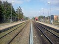 Andenes vistos desde un extremo de la estación