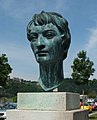 Bust of Heinrich Heine, Sankt Goarshausen at the foot of the Lorelei