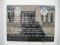 HMCS York plaque at the Canadian National Exhibition, Toronto, Ontario Canada