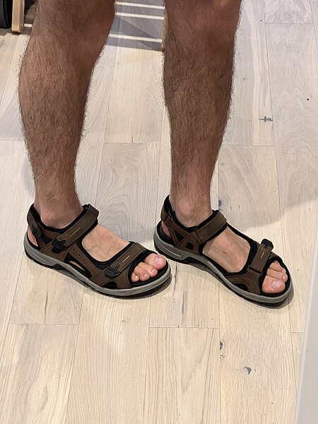 File:Man in sandals.jpg