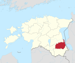 Location of Põlva County