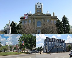 Monroe County Courthouse and the Albia Historic Victorian Square