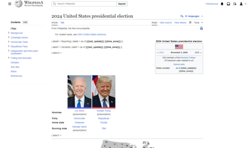 Broken election infoboxes