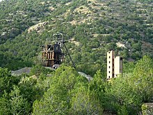 Old Kelly Mine headframe south of Magdalena (2005)