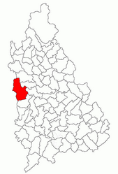 Location in Dâmbovița County