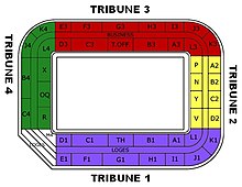 Map of the stadium