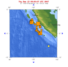 Sumatra 2007 earthquakes map.gif