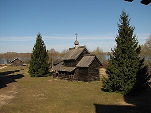 Клетская церковь Троицы (1672—1676) из Рёконьской пустыни в Любытинском районе