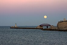 The breakwater.