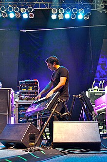 Sherinian performing with Billy Idol in 2006