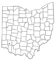 Location of South Lebanon, Ohio