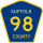 County Route 98 marker