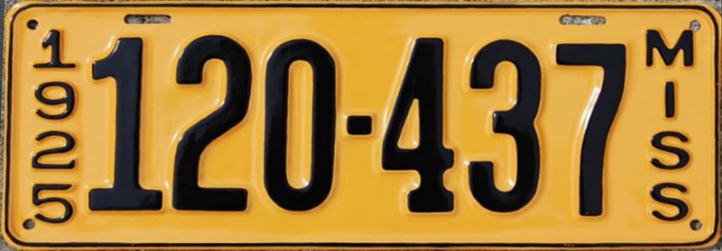 File:1925 Mississippi license plate.jpg