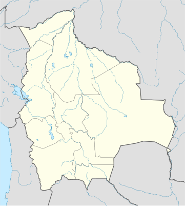 Mapa de localización de Bolivia