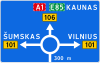 Advance direction indicator