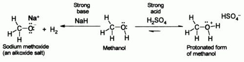 Acidez y basicidad del metanol.