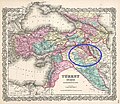 Ottoman Kurdistan in 1855.