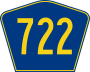 Highway 722 marker