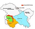 Proposed Panun Kashmir territory in Red