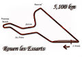 Original layout of Rouen-Les-Essarts (1951–1954)