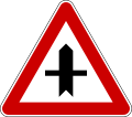 А26 Intersection with a secondary road