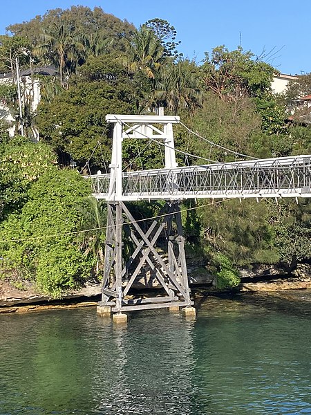 File:Suspension Bridge Parsley Bay.jpg