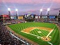 A photograph of a baseball diamond