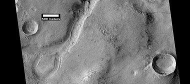 Oxbow lake, as seen by HiRISE under HiWish program