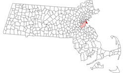 Location in Massachusetts