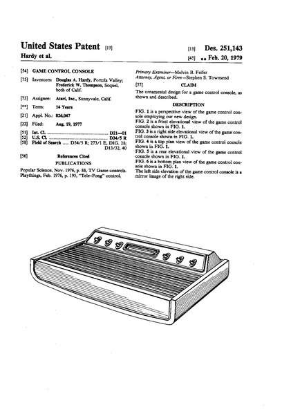 Archivo:Atari 2600 design patent.pdf