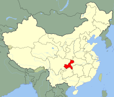 Location of Chongqing in China